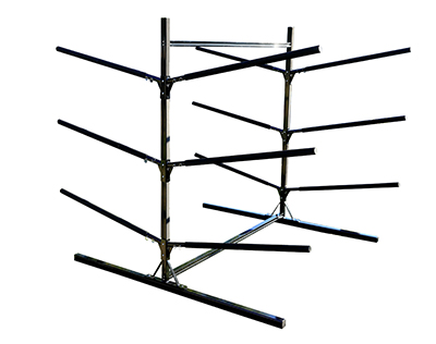 Indoor & Outdoor Heavy Duty Free Standing Rack Holding 6 Kayaks