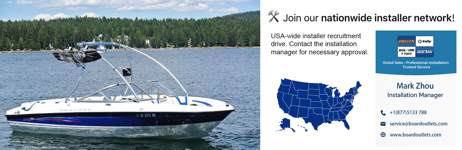 origin advancer tower with pro bimini