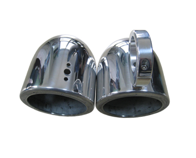 6 1/2in Aluminum Bullet Speaker Polished Pods In Pair